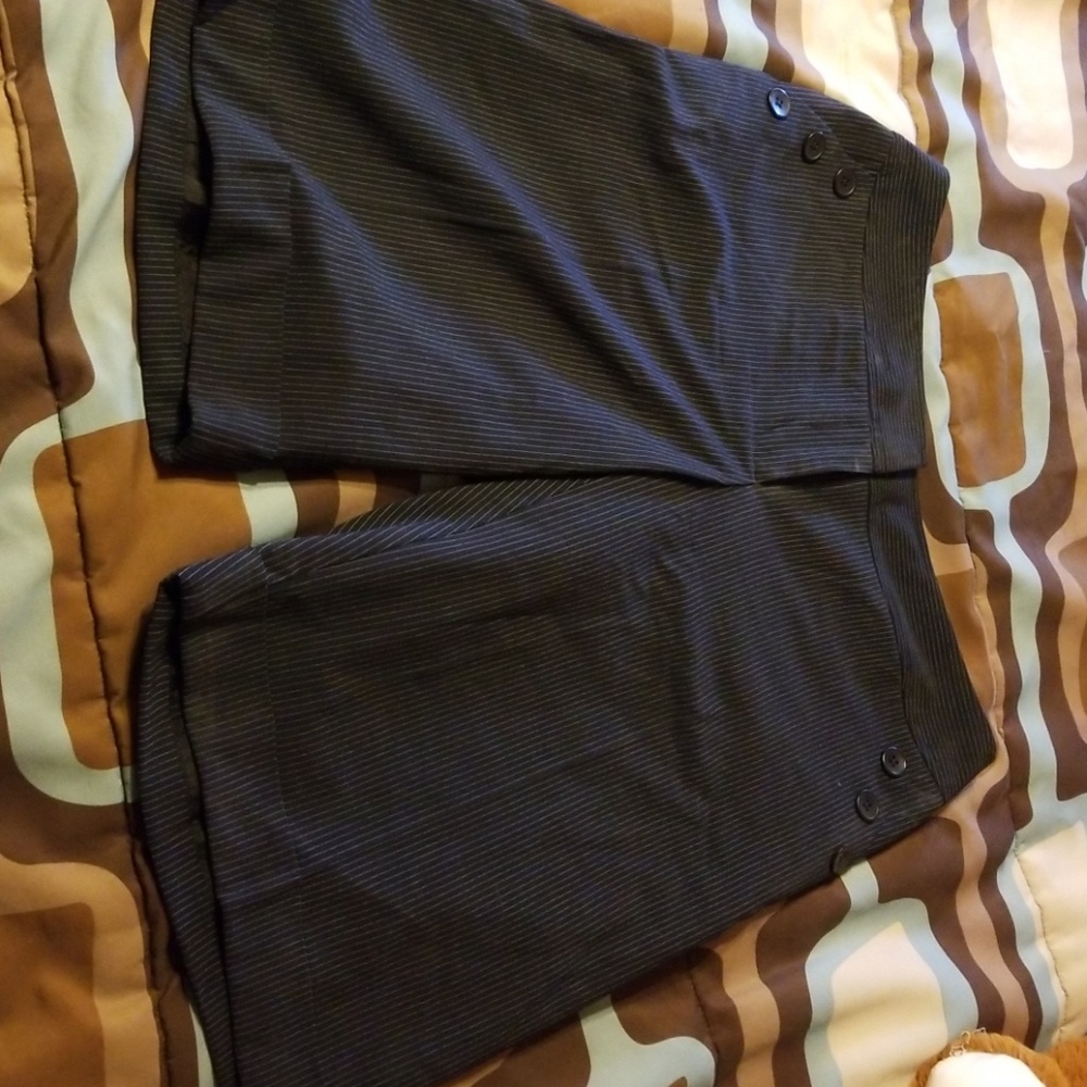 Pinstripe dress knee length shorts